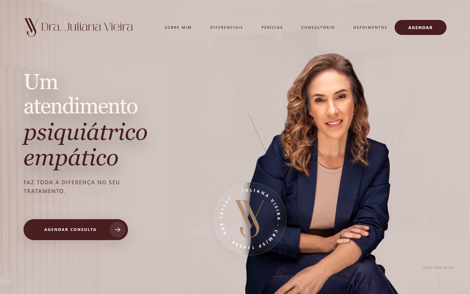 Site de Dra. Juliana Vieira