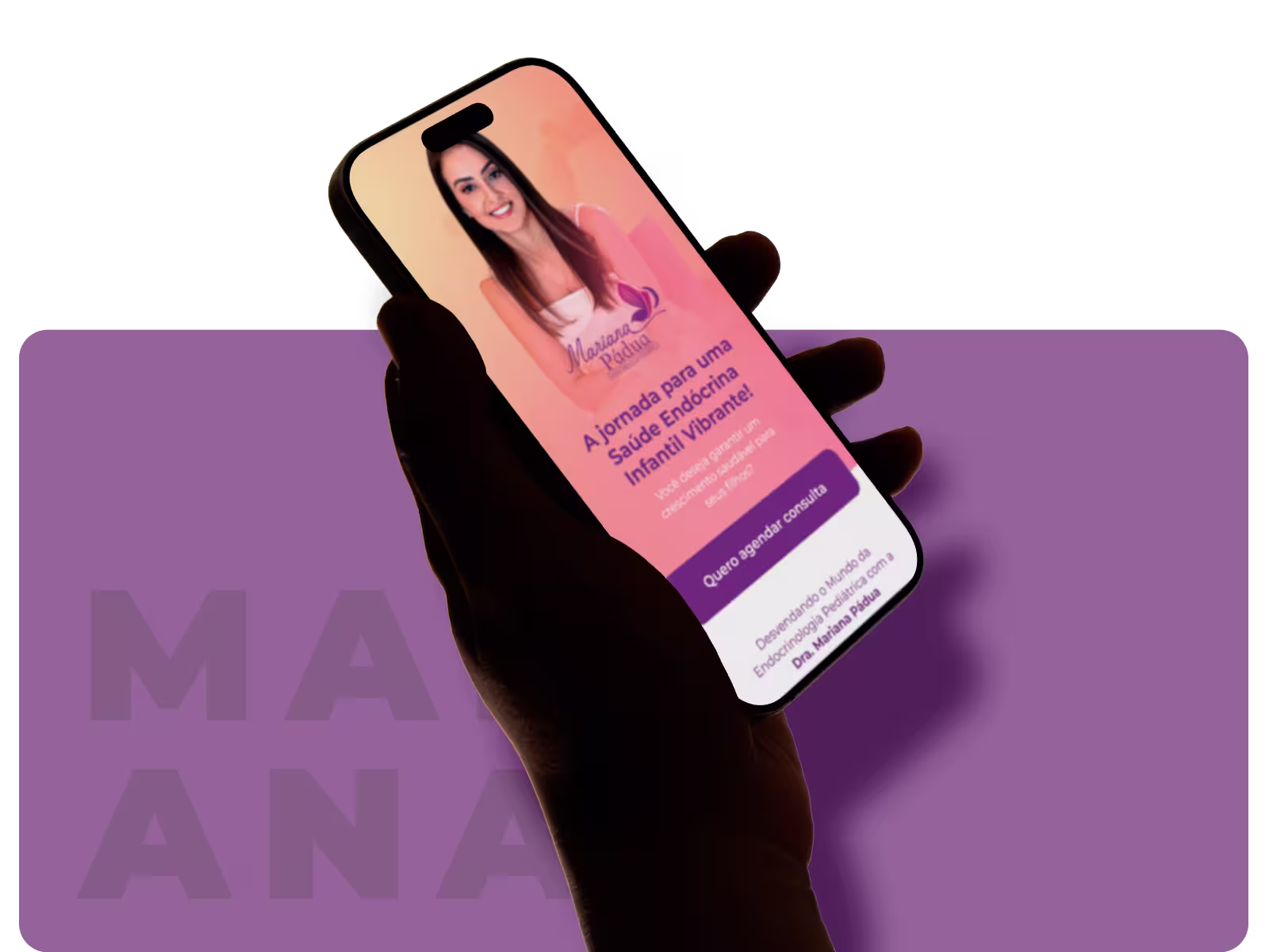 Solução visual do projeto Dra. Mariana Pádua